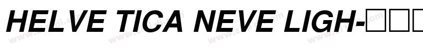 HELVE TICA NEVE LIGH字体转换